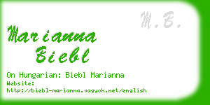 marianna biebl business card